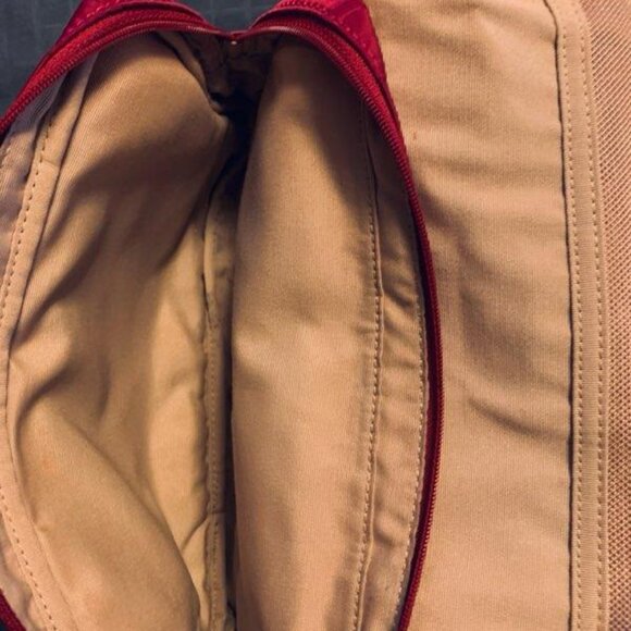 Coach Getaway Signature Nylon Cosmetic  Travel Bag Fuschia - Picture 5 of 7